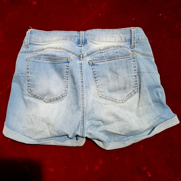 Forever 21 Distressed Blue Jeans Shorts - Picture 6 of 6